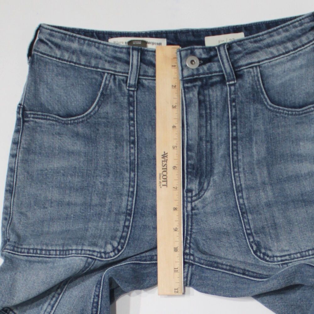 Pilcro Anthropologie Front Pocket 25" Crop Jeans Boho Stretch Women Size 27 (J3) - Picture 7 of 8